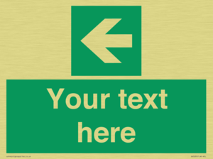 Custom Arrow Left Sign